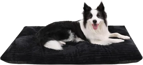 Miniatura 12 de Cama para Jaula de Perro Camas para Perros Lavables para Perros XX-Pequeños Franela Gruesa de Lujo Esponjosa Cómoda Almohadilla para Perrera Gris