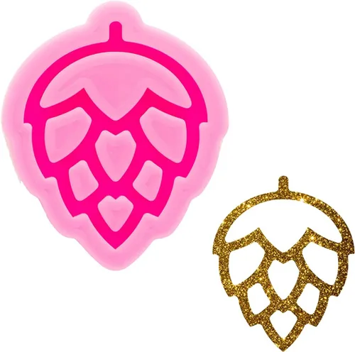 Molde de silicona para llavero de piñas brillantes y brillantes, moldes de arcilla de chocolate para pudín de bricolaje, etiqueta de equipaje,