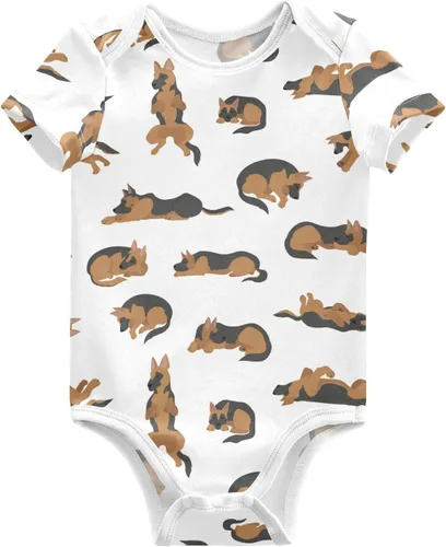 Miniatura 35 de vvfelixl Trajes de bebé lindos conjuntos de cachorros de manga corta de algodón ropa de bebé para niños niñas 0-24 meses