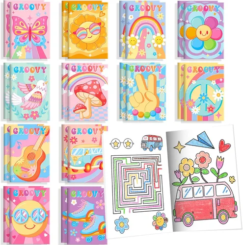 Miniatura 36 de BenLouis 24 piezas de libros para colorear mini de animales de granja, recuerdos de fiesta para niños, pequeños libros de actividades a granel