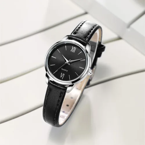 Miniatura 7 de TWOPTION Women's Leather Strap Watch Minimalist Wrist Watches for Women Ladies Analog Quartz Watch for Small Wrists