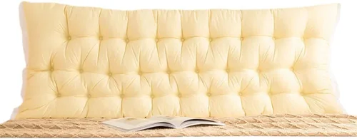 Cabecero de Cama Almohada Tapizada Montada en Pared para Dormitorio Cama Grande Almohada de Cabecera con Respaldo y Soporte de Posicionamiento para
