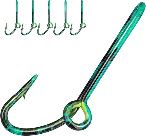 Miniatura 8 de THKFISH Anzuelos de pesca para sombrero, pinzas de corbata de gancho de pez dorado, 5