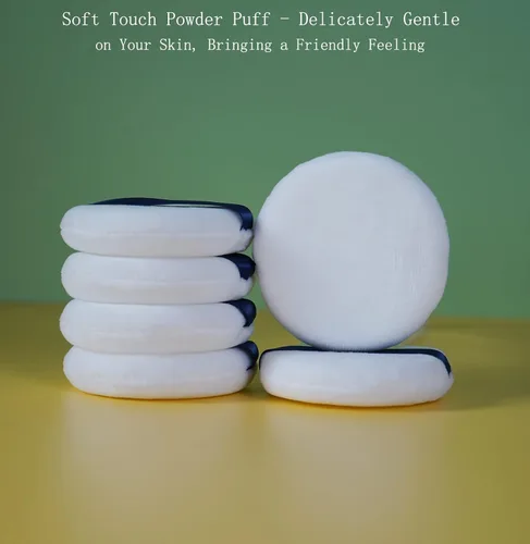 Miniatura 2 de Powder Puff - Polvo de maquillaje de terciopelo ultra suave lavable de 3.15 pulgadas para polvo facial, polvo fijador, polvo corporal, polvo suelto
