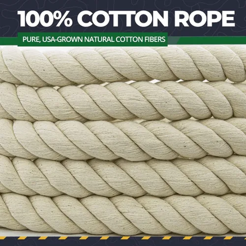 Miniatura 4 de Cuerda tranzada de 100 % algodón SGT KNOTS en rollos de 3/16 pulgadas, 7/32 pulgadas, 1/4 pulgadas, 5/16 pulgadas, 3/8 pulgadas, 1/2 pulgadas, 5/8