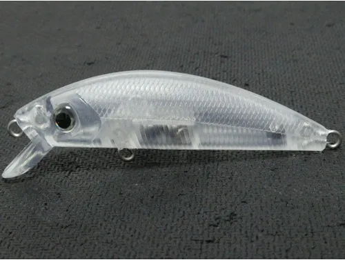 Miniatura 10 de 10 Señuelo en Blanco sin Pintar Minnow Crankbait de Agua Superior sin Labios Jerkbait Señuelos de Pesca UPM760P10