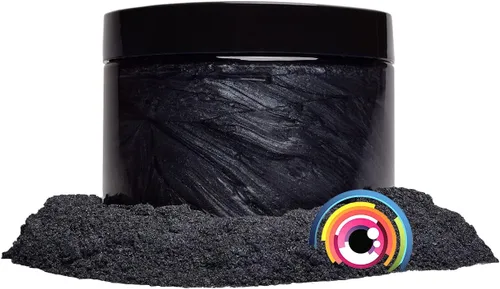 Miniatura 5 de Eye Candy Pigmento en polvo de mica premium "Ronin Black" (1.76 onzas), multiusos, aditivo para manualidades y manualidades carpintería, epoxi