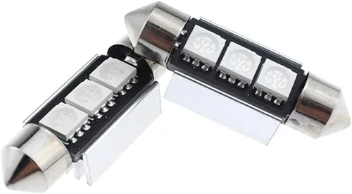 Miniatura 6 de Bombillas LED Festoon 6411 6418 C5W de 9 a 30 V extremadamente brillantes, sin errores, 1.5 pulgadas, 1.417 in para luces de cúpula de mapa