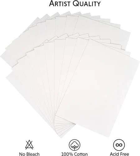 Miniatura 2 de Courage to Create Papel de acuarela - 100% algodón, prensa en frío de 5 x 7 pulgadas, 140 libras - 20 hojas de calidad profesional