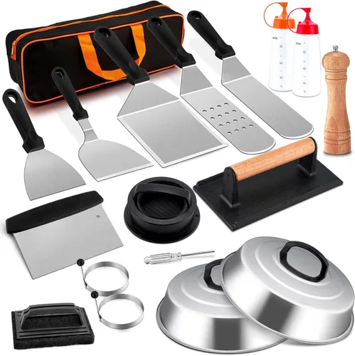 Miniatura 9 de Kit de Accesorios para Plancha, Joyfair 18 Piezas de Accesorios para Plancha de Superficie Plana para Blackstone, Juego de Herramientas de Plancha