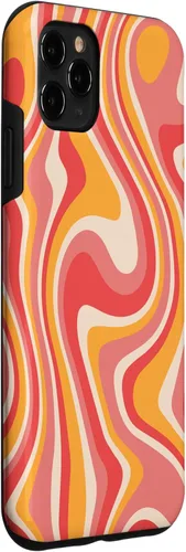 Miniatura 3 de iPhone 11 Pro Max Retro Groovy Liquid Swirl Hippie 70's 80's Psychedelic Phone Case