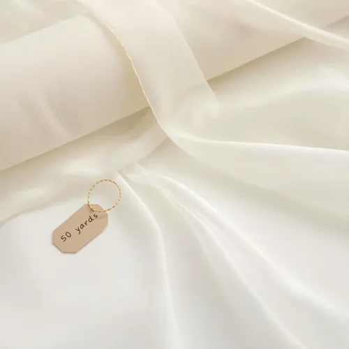 Miniatura 15 de New Star Fabrics Tela de gasa, material transparente continuo de 60 pulgadas de ancho (30 pies), 100% poliéster suave, ideal para bodas, fiestas