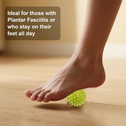 Miniatura 7 de Soft Spiky Massage Balls- Muscle Massager Ball for Feet, Back, Neck, Muscles, Hands Massager Roller for Plantar Fasciitis, Foot Arch Trainer