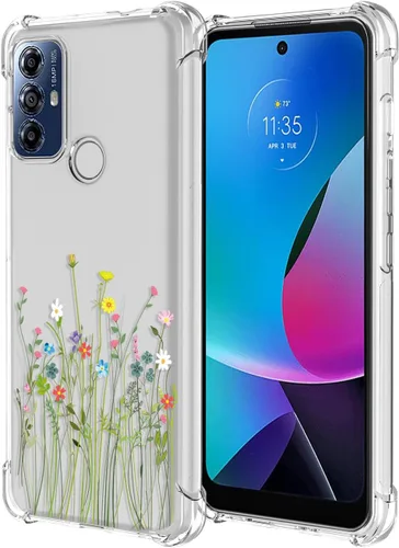 Miniatura 71 de Funda para Moto G Stylus 2021 4G Clear Flower Funda de teléfono TPU suave a prueba de golpes, antiarañazos, funda protectora para Motorola G Stylus