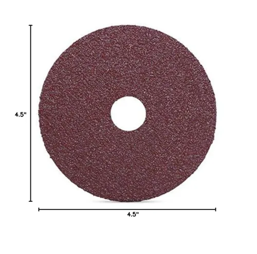 Miniatura 2 de BHA Discos de lijado y molienda de fibra de resina de óxido de aluminio, 4.5 x 7/8 pulgadas, grano 24, paquete de 25