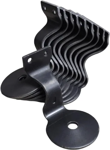 Miniatura 2 de JM Steel Heavy Duty Steel Handrail Brackets, Wagner Barandilla Soportes (1)