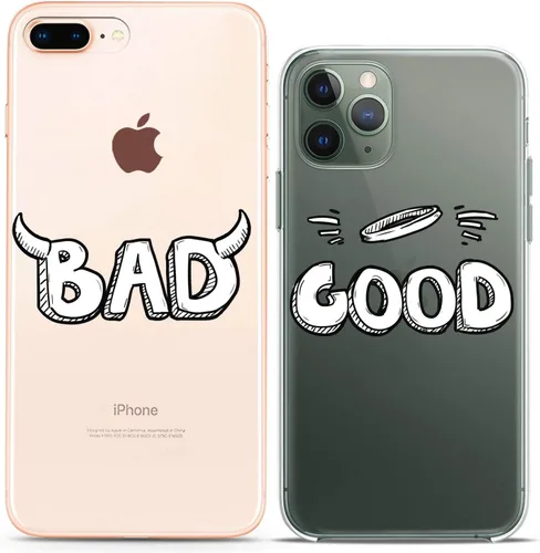 Miniatura 15 de Fundas a juego para parejas compatibles con iPhone 16 15 14 13 12 11 Pro Max Mini Xs X 6s 8 Plus 7+ Xr 10 SE 5 pares de amigos, hojas lindas, gato