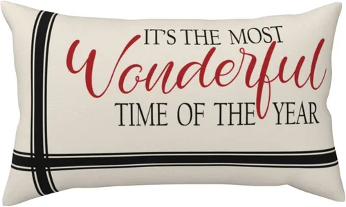 Miniatura 13 de Funda de almohada de invierno con diseño de copo de nieve de Navidad, fundas de almohada lumbares de alce, fundas de cojín rectangulares decorativas