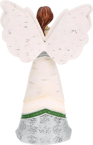 Miniatura 50 de Pavilion Gift Company 82433 Bless This Home - Figura de ángel ébano de 6 pulgadas, color crema