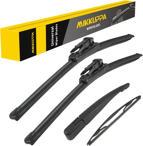Miniatura 18 de MIKKUPPA Juego de 3 limpiaparabrisas de 22+21+12 pulgadas - Reemplazo para Dodge Durango 2011-2023, Jeep Grand Cherokee 2011-2013 - Limpiaparabrisas