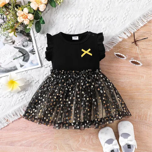 Miniatura 6 de PATPAT Baby Girl Dresses Sleeveless Tutu Dress Tulle Dress Infant Girls Party Birthday Princess Dresses