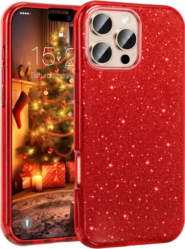 Miniatura 51 de MATEPROX - Funda compatible con iPhone Air de 6.5' [2025], carcasa protectora de 3 capas con purpurina brillante y tendencia, anti-arañazos y a