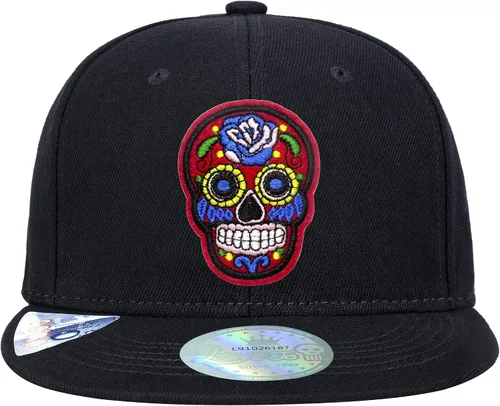 Miniatura 3 de tilgomedal Gorras de béisbol unisex con bordado de calavera para hombre