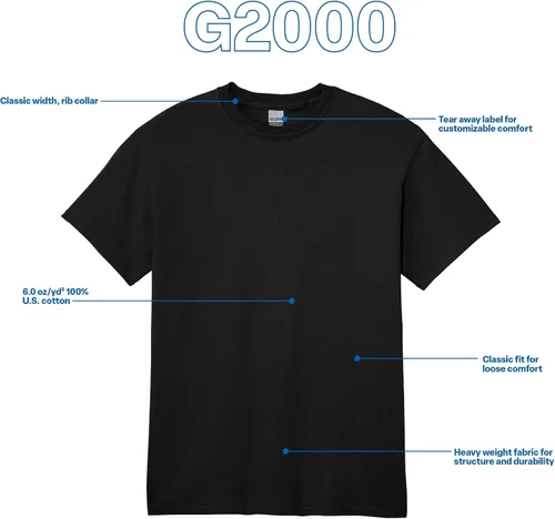 Miniatura 4 de Gildan - Camiseta de algodón ultra para adulto, estilo G2000, Multipack
