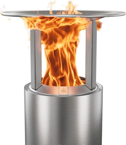 Solo Stove Mesa - Deflector de calor, con 3 patas desmontables, accesorio para hoguera Mesa, captura y redirige el calor, acero inoxidable 304 (alto