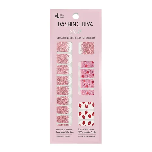 Miniatura 13 de Dashing Diva Flor Azul - Tiras de uñas de gel brillantes, sin rayos UV, resistentes al astillado, de larga duración, juego de manicura de 3 piezas