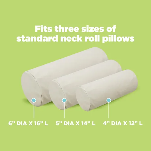 Miniatura 5 de Funda de almohada de algodón resistente para el cuello, suave y transpirable, funda de almohada de tela de 10 onzas, diseño de funda totalmente