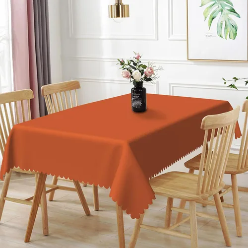Miniatura 11 de 52x70inches Apple Green Tablecloth Heavy Duty Washable Polyester Fabric Table Cloth Rectangular Solid Color Table Cover for Kitchen Dining Room