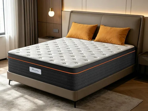 Miniatura 11 de Colchón tamaño individual de 10 pulgadas en una caja, espuma viscoelástica híbrida y resortes embolsados, 7 zonas para dormir de espalda y de lado