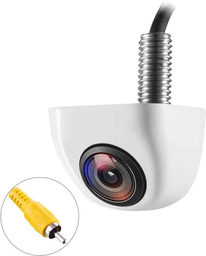 Miniatura 11 de NATIKA Cámara de retroceso/visión frontal, IP69K, impermeable, gran visión nocturna, HD y súper gran angular, de metal, estilo OEM, cámara de Negro