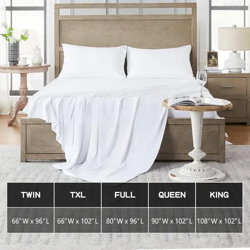 Miniatura 5 de FreshCulture Sábana encimera tamaño matrimonial – Sábana encimera de calidad de hotel – Sábana superior de microfibra cepillada – Ultra suave