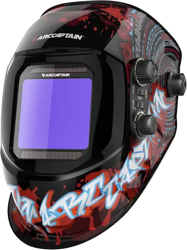 Miniatura 19 de ARCCAPTAIN Casco de Soldadura con Pantalla de Visualización Grande de 3.94"X3.66" Color Verdadero Oscurecimiento Automático Alimentado por Energía