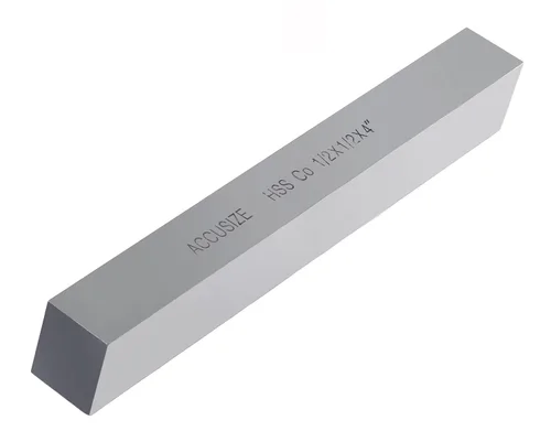 Miniatura 3 de Accusize Industrial Tools 1/2 x 1/2 x 4 pulg. (Ancho por Altura por TOL) Broca de herramienta HSS+5% M35 Cobalto para torno, 5095-0032