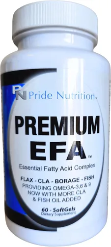 Miniatura 7 de Pride Nutrition Suplemento EFA Omega 3-6-9 prémium para hombres y mujeres 5 en 1 - Ácidos grasos esenciales EPA, DHA, GLA, ALA y CLA con aceite
