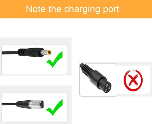 Miniatura 3 de Cargador de 42V para HY-A02 37V 2.0Ah Batería Compatible con HY-A02 Cable Adaptador de Alimentación de Batería
