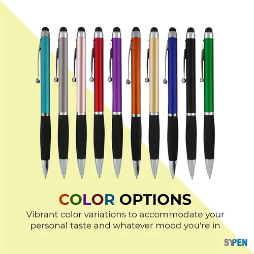 Miniatura 4 de SyPen Bolígrafos personalizados con nombre o logotipo, paquete de 300 bolígrafos personalizados para negocios, combo de bolígrafo y lápiz óptico