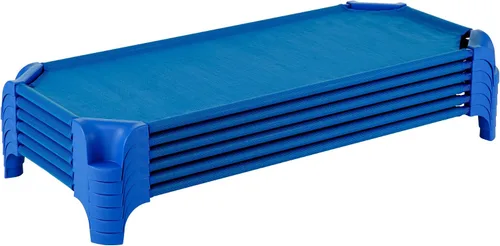 Miniatura 17 de Sprogs Cunas de guardería apilables de tamaño estándar resistentes para niños y niños pequeños, cunas de preescolar para apilamiento en el aula