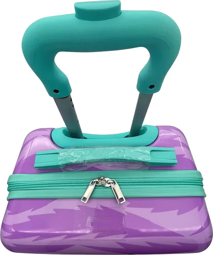 Miniatura 6 de Fast Forward Maleta de mano ligera con licencia para niños, de lado duro, de 20 pulgadas, Multi colorido, Puntada