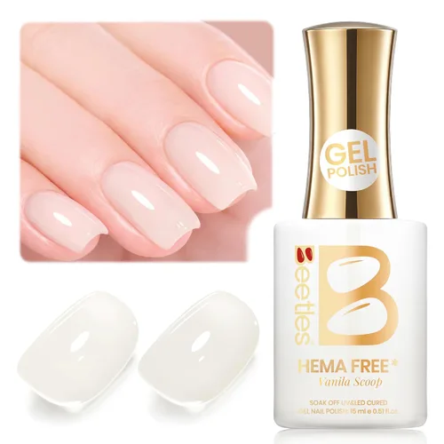 Miniatura 152 de Beetles - Esmalte de uñas de gel verde luminoso que brilla en la oscuridad, esmalte de uñas de gel que se absorbe con lámpara LED UV, arte de uñas