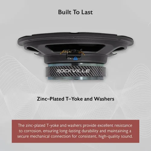 Miniatura 4 de Rockville RXM104 10" 600 vatios 4 ohmios SPL altavoz de bajo medio de rango medio para automóvil con bala
