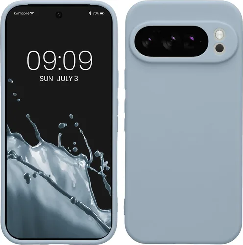 Miniatura 95 de kwmobile Funda compatible con Google Pixel 9 Pro - Funda protectora delgada de TPU para teléfono - Acabado mate suave - Negro mate