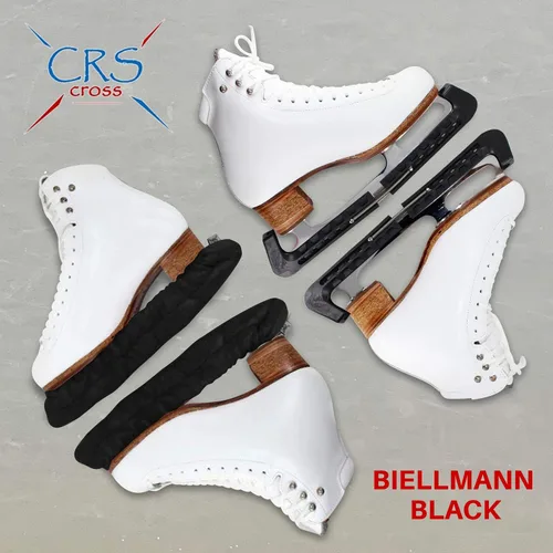 Miniatura 8 de CRS Cross - Juego de regalo de protectores de patines sobre hielo, guardas de tela y toallas, cubiertas suaves para cuchillas de patinaje artístico