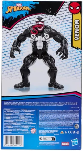 Miniatura 4 de Marvel Spider-Man Titan Series Venom Deluxe figura de acción, juguetes de superhéroes a escala de 12 pulgadas (11.8 in) para niños a partir de 4 años