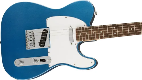 Miniatura 5 de Guitarra eléctrica Telecaster de la serie Squier Affinity, con garantía de 2 años, azul lago, diapasón de laurel Azul (Lake Placid Blue)