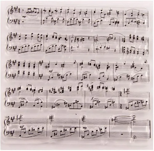 NZJ Vintage Inglés Palabras Sentimiento Fondo Música Notas Borrar Sellos Tarjetas para Grabado Carpeta Plantillas Artesanías Álbum de Tarjetas