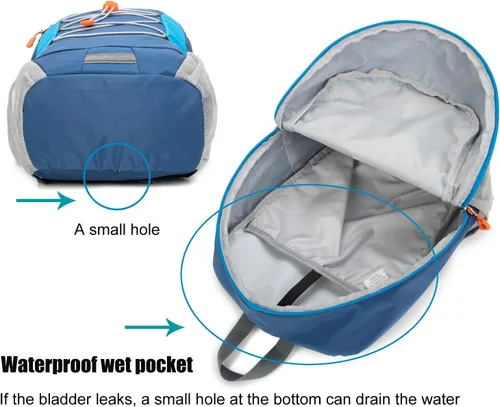 Miniatura 6 de IVYGREEN Mochila de senderismo para niños pequeños para niños o niñas, mochila pequeña para acampar o viajar, Azul, Pequeño, Mochilas Daypack